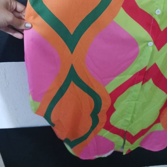 NEW Women Multicolor casual buttoned maxi dress - Picture 8 of 13